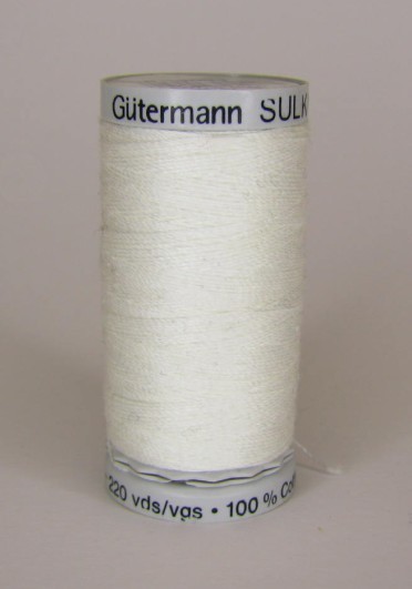 Gütermann Sulky Cotton 12, 200 m, Farbe 1001
